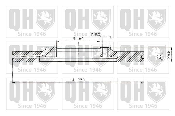 QUINTON HAZELL Тормозной диск BDC4585